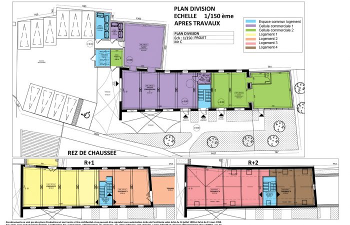 Concept Store - Plan division parcellaire - BK Architectes